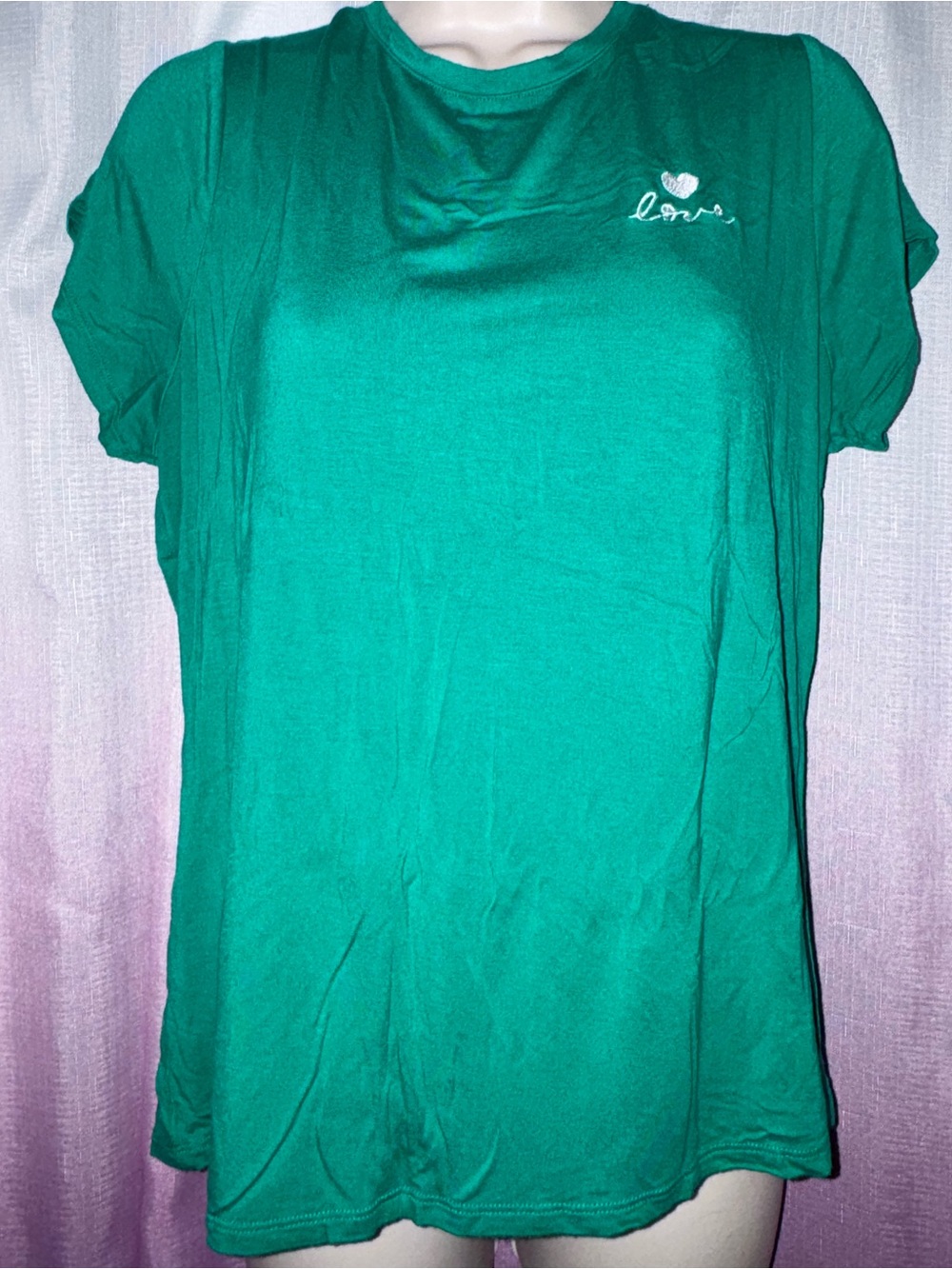 Green Women's Crewneck Tee - Casual Everyday Top
